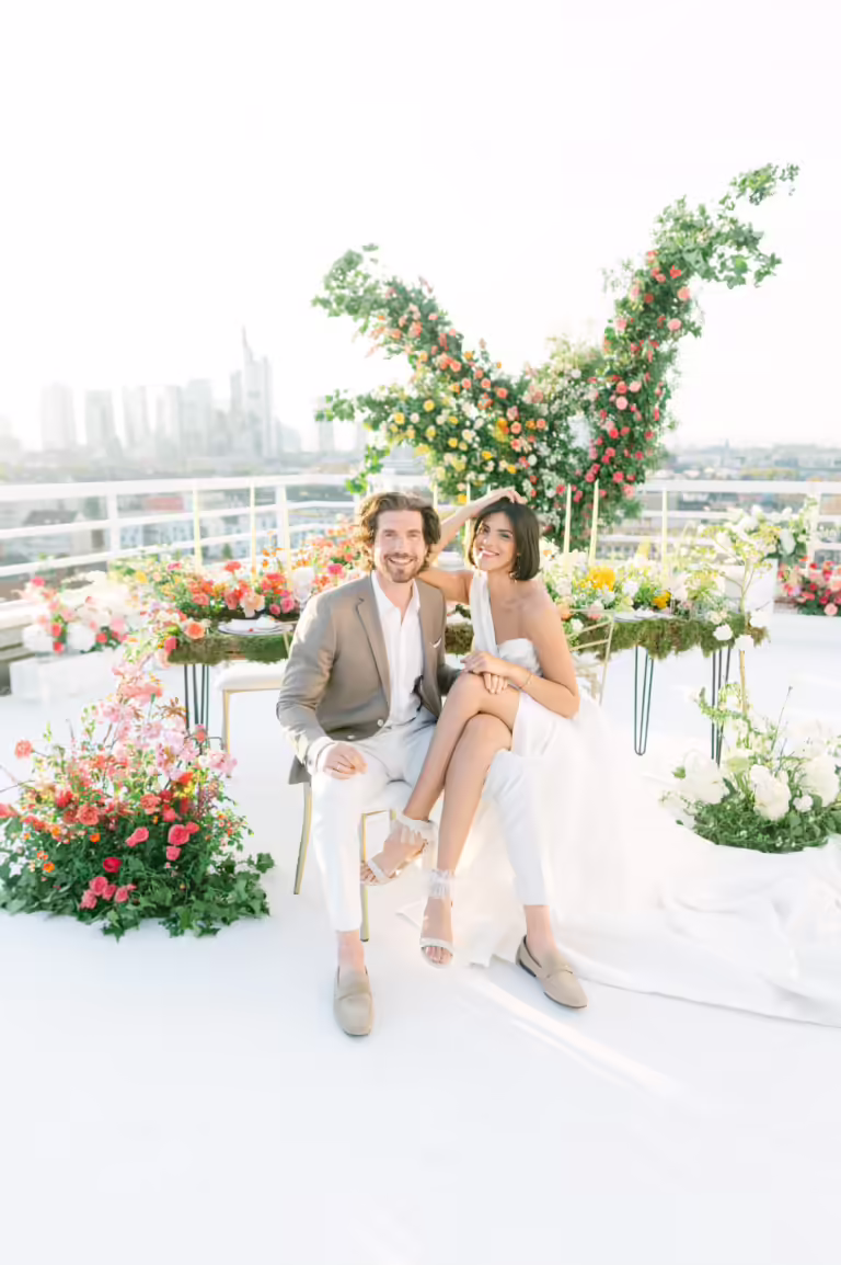 rooftop wedding frankfurt editorial